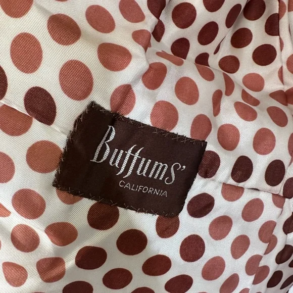 Vintage 70s Buffums California Genuine Leather / fur coat sz s/m - Picture 12 of 12